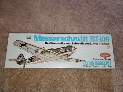 Guillow's Messerschmitt Bf-109 Stick & Tissue Model 16" Span - Image 1 of 3