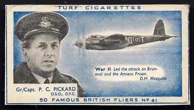 CARRERAS (TURF) - FAMOUS BRITISH FLIERS - #41 P C PICKARD - Image 1 of 2