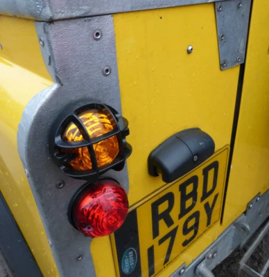 Land Rover Series 3 Defender Light Guard 90 110 Wipac LED Plastic Trim Set x8 - Image 1 of 4