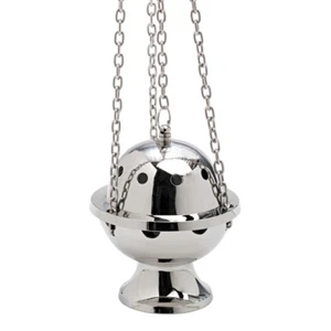 Rauchfass Weihrauchschwenker vernickelt mit Kette 60cm Innenschale Deko neu 7605 - Bild 1 von 1
