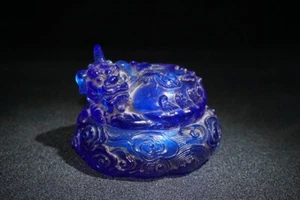 Old China coloured glaze hand made auspicious beast animal incense burner - Picture 1 of 9