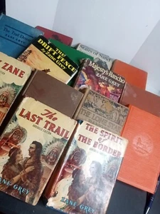 Zane Grey Collection of Complete Series Lot of 14 Vintage Hardcover Books - Picture 1 of 15