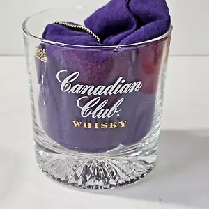 Canadian Club Whisky Double Old Fashioned Heavy Bottom Glass - Picture 1 of 5