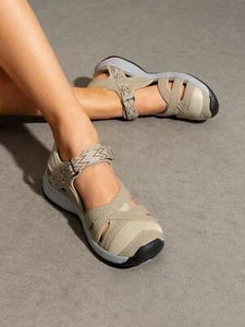 Women's Hiking Sandals Sport Athletic Sandals Beige - Picture 1 of 63