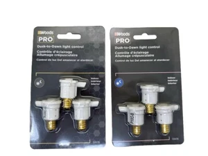 Woods 59416 Indoor Candelabra Light Sensor Control Socket, 120-Volt, 6-pack - Picture 1 of 2