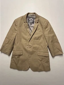 Appaman Boys Khaki Tan Lined Blazer Jacket Size 5 - Picture 1 of 10