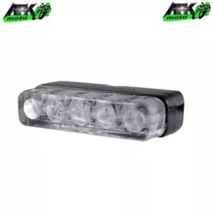 Luce Targa 5 Led Luci Bianca Omologata Universale per Portatarga Moto Scooter - Foto 1 di 3