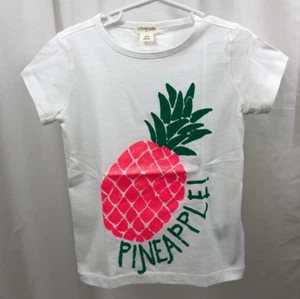 Girl's J Crew Crew Cuts Glitter Pineapple T Shirt 4 - 5 NWT - Picture 1 of 1