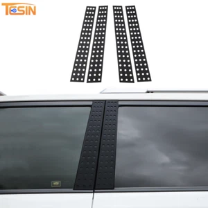 Black Aluminum alloy Window B pillar Post Cover Trim For 4Runner 10+ Accessories - Picture 1 of 12