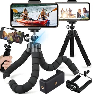 Smartphone Stativ Handy Tripod Klemmstativ Selfie Flexibel Dreibein Universal - Bild 1 von 12