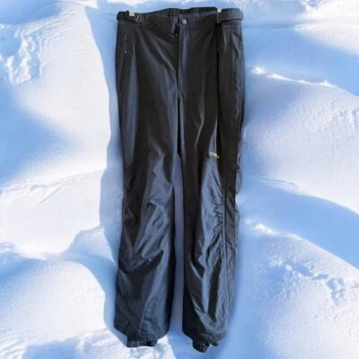 Pantalones de nieve Columbia para hombre negros titanio Goretex cremallera completa piernas-talla L Foto 1 de 4