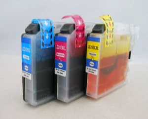 LC20E XXL CMY Cartouche d'encre pour Brother MFC-J5920DW MFC-J985DW MCF-J785DW J775DW - Photo 1/3