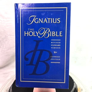 Santa Biblia Católica Ignacio Revisada Versión Estándar Tapa Dura 1952 Cubierta Azul - Imagen 1 de 4