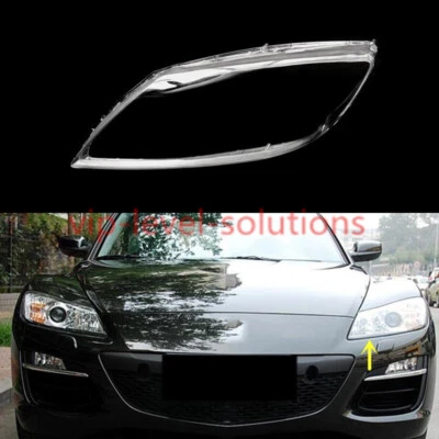 Cubierta de lente transparente del faro lateral izquierdo + sellador para Mazda RX-8 cupé 2004-2008 Foto 1 de 4