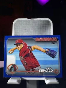 2024 Topps Series 1 Paul Sewald #271 Royal Blue Parallel Diamondbacks - Picture 1 of 2