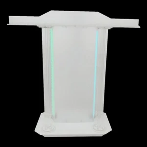 Luminous Led-Light Clear Acrylic Podium Commercial Perspex Lectern Speech Stand - Picture 1 of 11