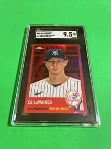 2022 Topps Chrome Platinum Anniversary Red Refractor DJ LeMahieu #492 #2/5 - Picture 1 of 4