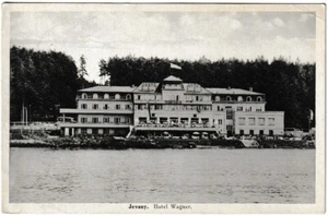 Ansichtskarte Jevany/Jewan - Hotel Wagner - Grand Hotel - schwarz/weiß - Picture 1 of 2
