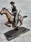 Trooper De The Plaines Par Frederic Remington Fonte Bronze Sculpture Statue Art