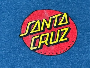 Santa Cruz Skateboards Men's T-shirt SIZE M - Medium - BLUE - 2 Sided - Picture 1 of 15