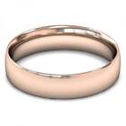 9ct Rose Fairtrade Gold 5mm Classic Rounded Court Wedding Ring