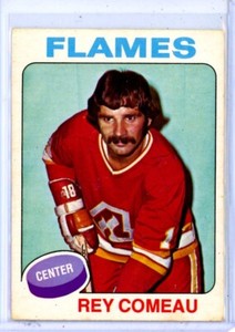 1975-76 O-Pee-Chee #248 Rey Comeau - Atlanta Flames - SET BREAK