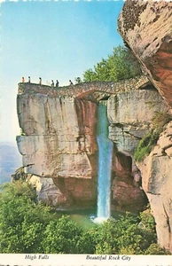 High Falls Rock City Gardens Chattanooga Tennessee Wasserfall unbestellte Postkarte - Bild 1 von 2
