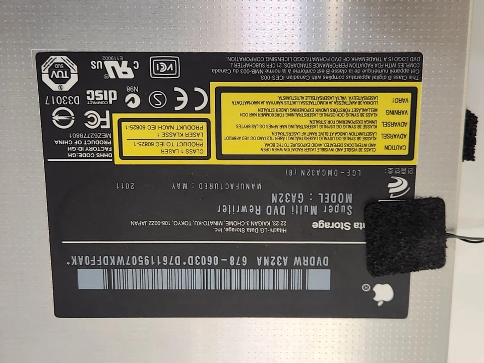 iMac 21.5" A1311 27" A1312  Optical CD DVD/RW Drive GA32N w/ Sensor Cable - Image 1 of 4