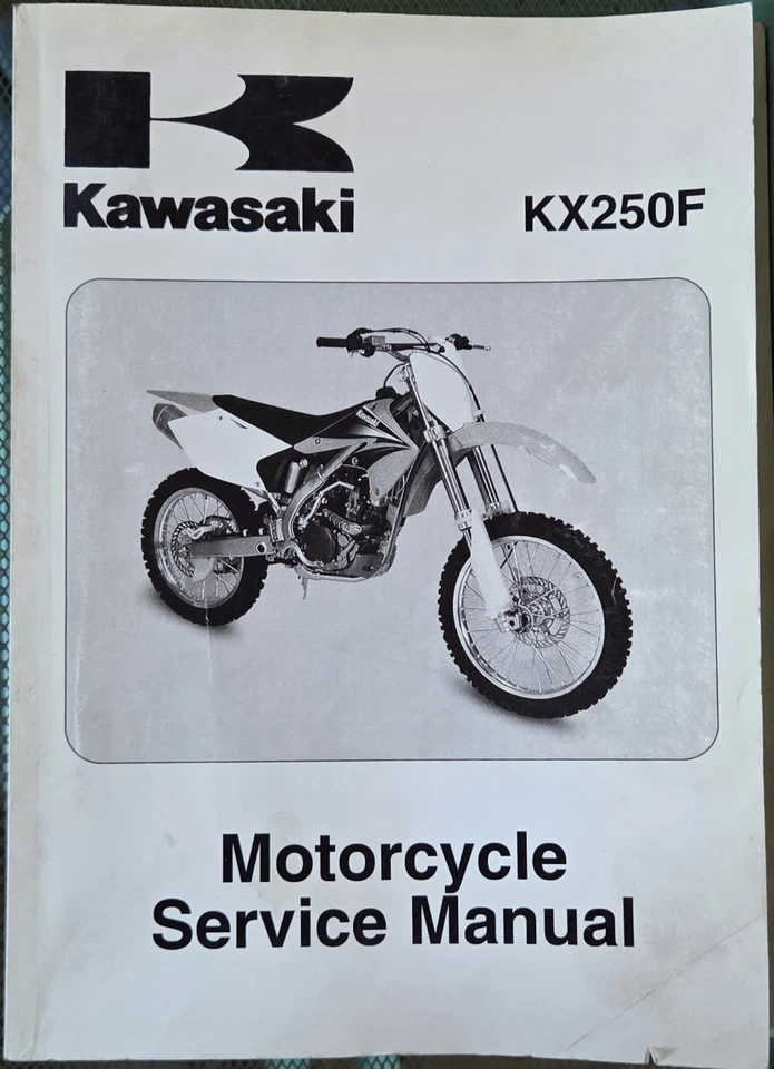 OEM Kawasaki KX250F 2004 2005 KXF 250F manual de reparación pieza # 99924-1324-03 Foto 1 de 4