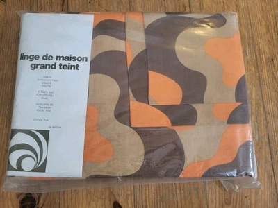 Draps vintage Space Age Parure complète. - Photo 1/4