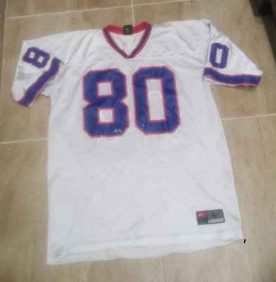 Camiseta deportiva vintage de los años 2000 para hombre Nike Team x Buffalo Bills #80 Eric Moulds blanca talla L Foto 1 de 4