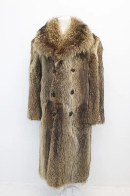 EXCELLENT NATURAL RACCOON FUR JACKET COAT FOR MEN MAN SIZE 40-42 MEDIUM-LARGE - Image 1 of 4
