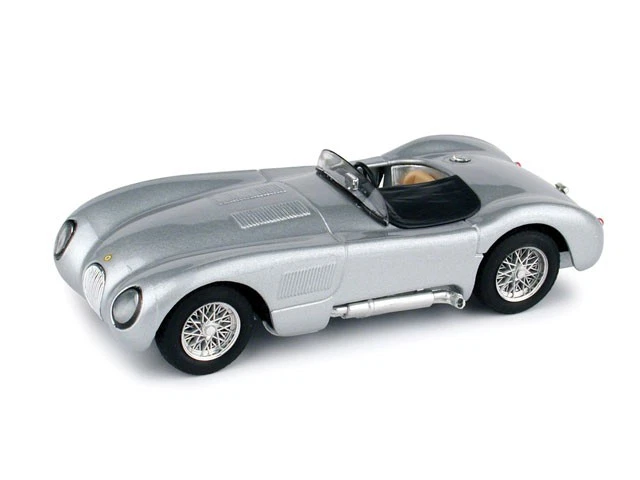 Jaguar C Type street 1953 Silver 1:43 BRUMM R360-02 - Immagine 1 di 1