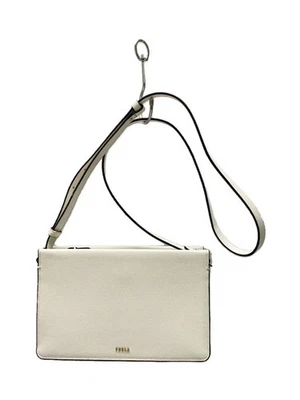 Mini bolso de hombro FURLA Babylon en cuero blanco Foto 1 de 4