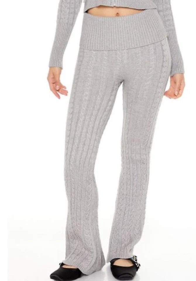Pantalones de punto suéter gris Forever 21 talla XL NUEVOS CON ETIQUETAS  Foto 1 de 1