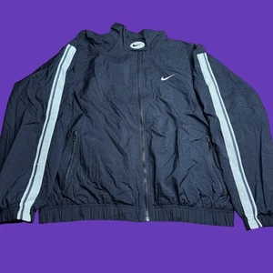 De Colección Nike Chaqueta con Cremallera Para Hombres Grande Swoosh Cortavientos Cuello Atlético Años 90 - Imagen 1 de 14