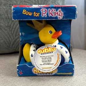 NEW Rubba Ducks P. King Rubber Duck in Box Collectible Crowned Rubber Bath Toy - Picture 1 of 9