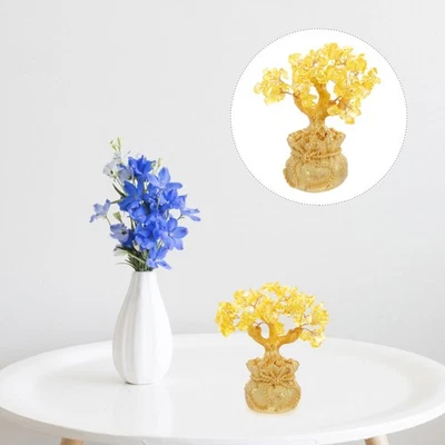  Home Büro Party Dekoration Kristall Geld Baum Handwerk Geld Baum Kleine - Bild 1 von 4