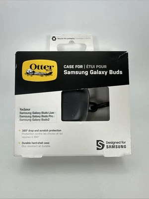 Funda rígida OtterBox Samsung Galaxy Buds Buds2 Buds Pro cristal negro - Nueva Foto 1 de 2