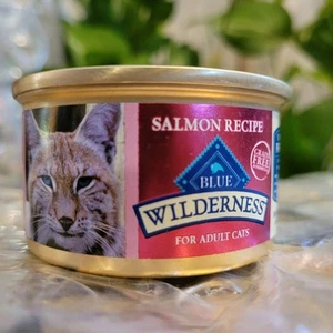 12x Blue Buffalo Wilderness Natural High-Protein Cat Food Can Salmon Grain-Free - Picture 1 of 11