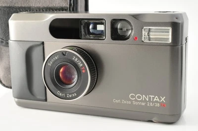 [ Near MINT ] Contax T2 Titan Black 35mm Point & Shoot Film Camera JAPAN #323 - Image 1 of 4