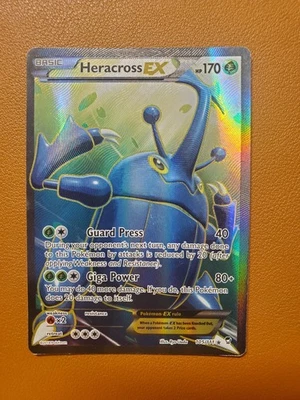 Heracross EX (Full Art) 105/111 - Furious Fists - Pokemon LP English Rare Holo - Image 1 of 2