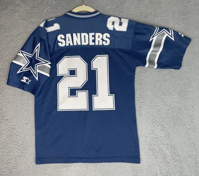 VTG Starter Jersey 1995 Deion Sanders #21 Dallas Cowboys Youth Boys S/M 38 Blue - Image 1 of 4