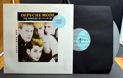 LP - DEPECHE MODE - The SIngles 81 - 85 / GREY Vinyl - Mute 3 / + metallic print - Bild 1 von 4