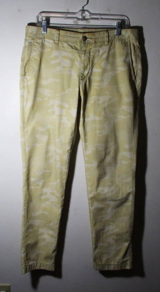 Pantalones chinos FOSSIL color tostado camuflaje "Fletcher ajuste moderno" para hombre talla 32X32 Foto 1 de 4