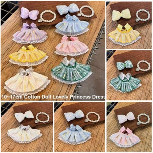 VETEMENTS Vestito da principessa carino per bambola in cotone 10~17 cm per bambole EXO Idol