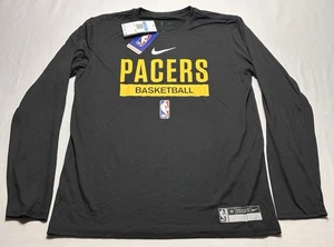 Maglia manica lunga Indiana Pacers Nike Dri FIT nera NBA uomo media basket - Foto 1 di 10
