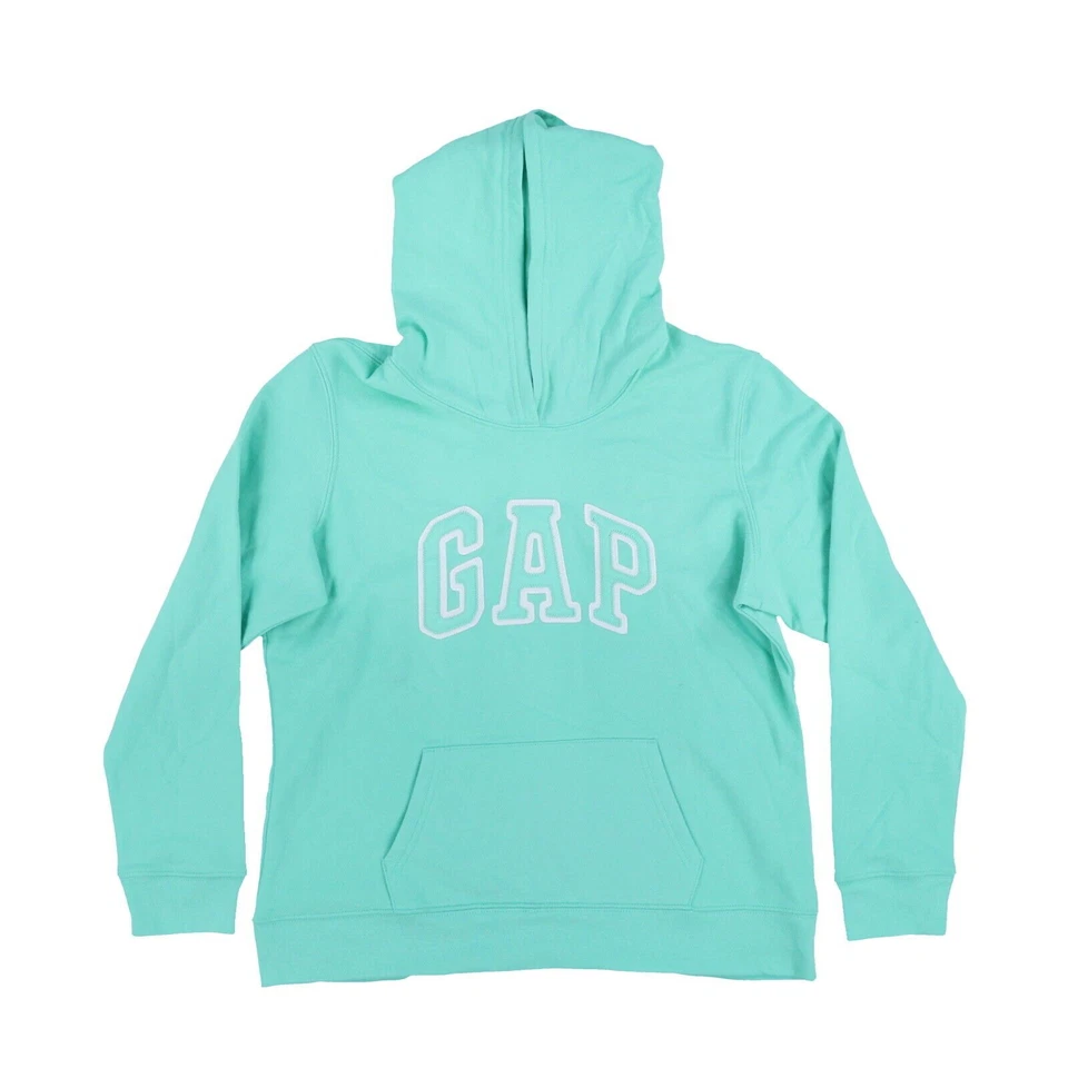 Sudadera con Capucha Gap Para Mujer Cremallera Completa Chaqueta Forrada de Vellón Arco Logo Sudadera con Capucha Foto 1 de 1