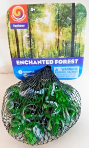ENCHANTED FOREST- Net Of 24 Player Mega Vacor Marbles & 1 Shooter-Instructions - Picture 1 of 3