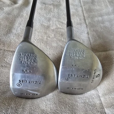 2 Adams Tight Lies Strong Fairway Woods 16 19 Degree 43.5” Graphite Shaft  - Image 1 of 4